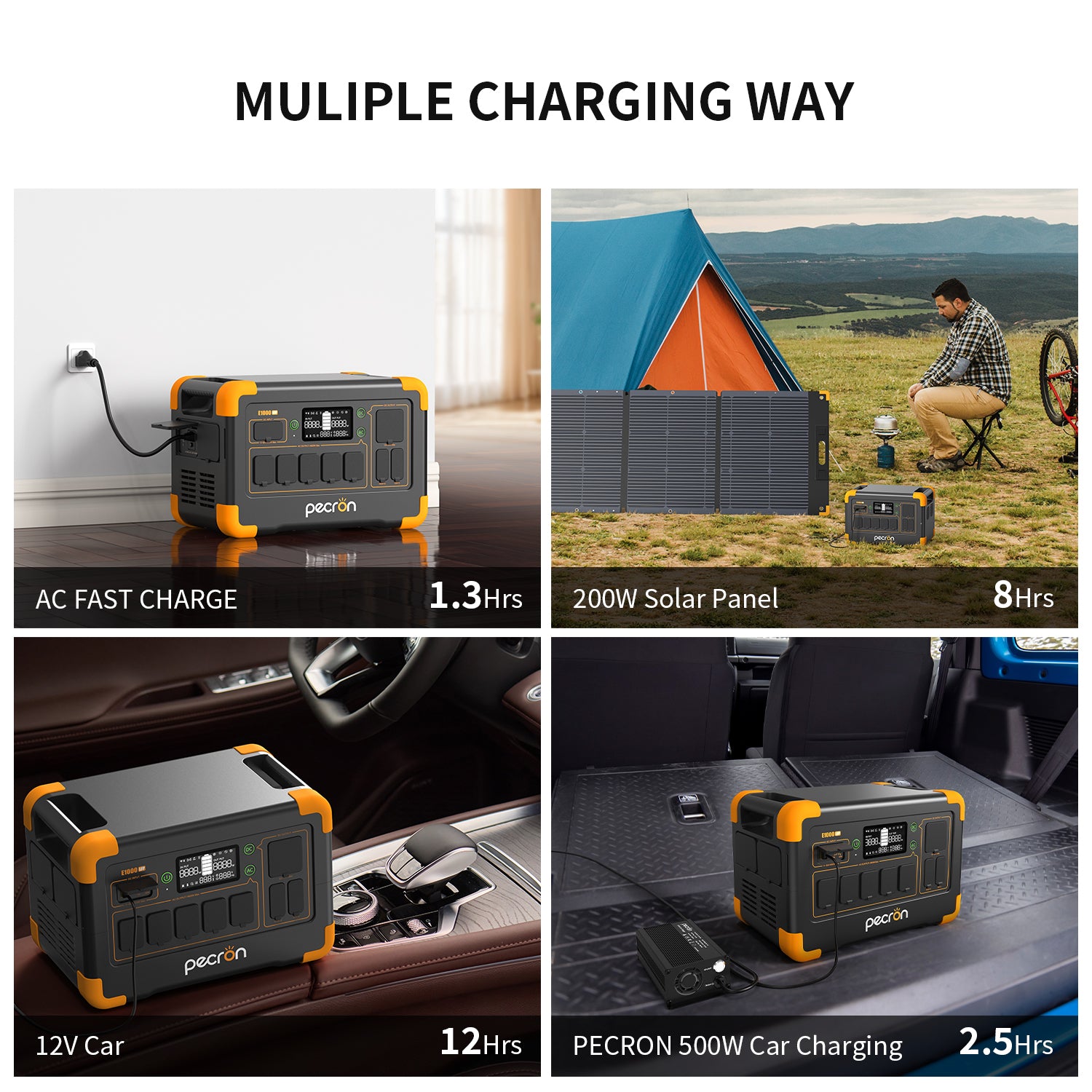 PECRON E1000LFP Portable Power Station 1800W 1024Wh PRE-ORDER