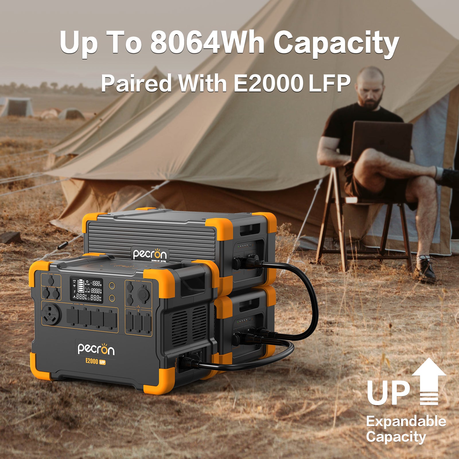 PECRON E2000LFP Expandable Solar Generator System Kit