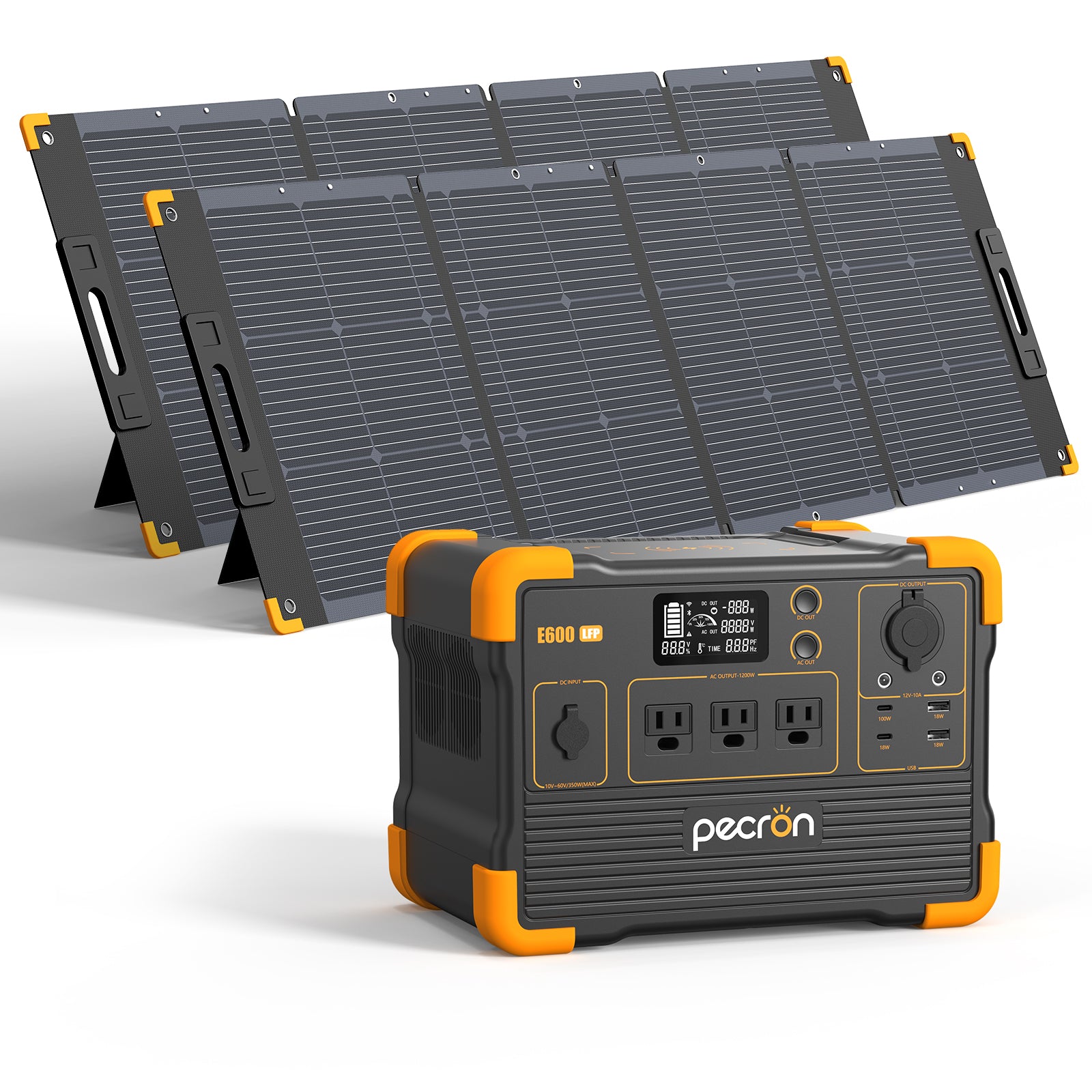PECRON E600LFP Solar Generator System kit