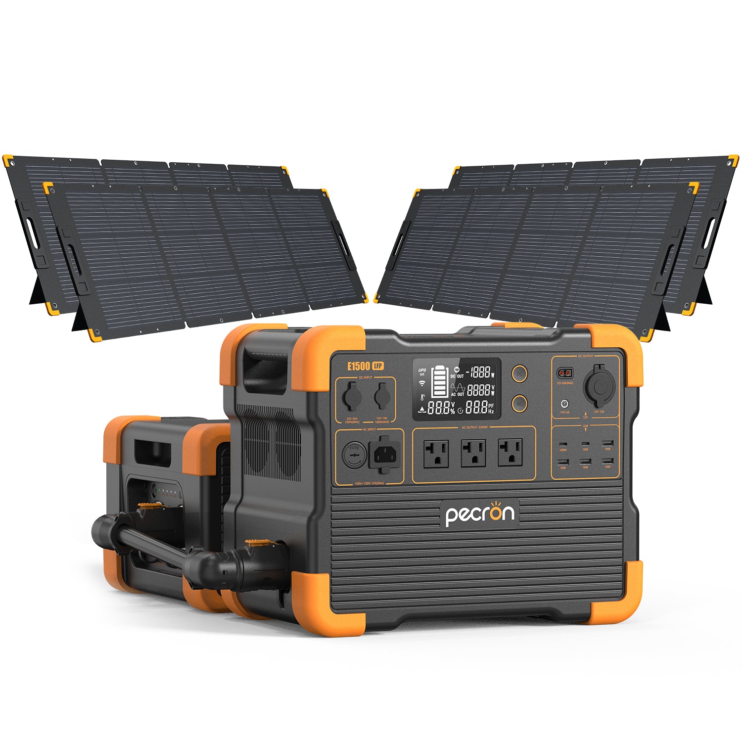 PECRON E1500LFP Solar Generator Kit