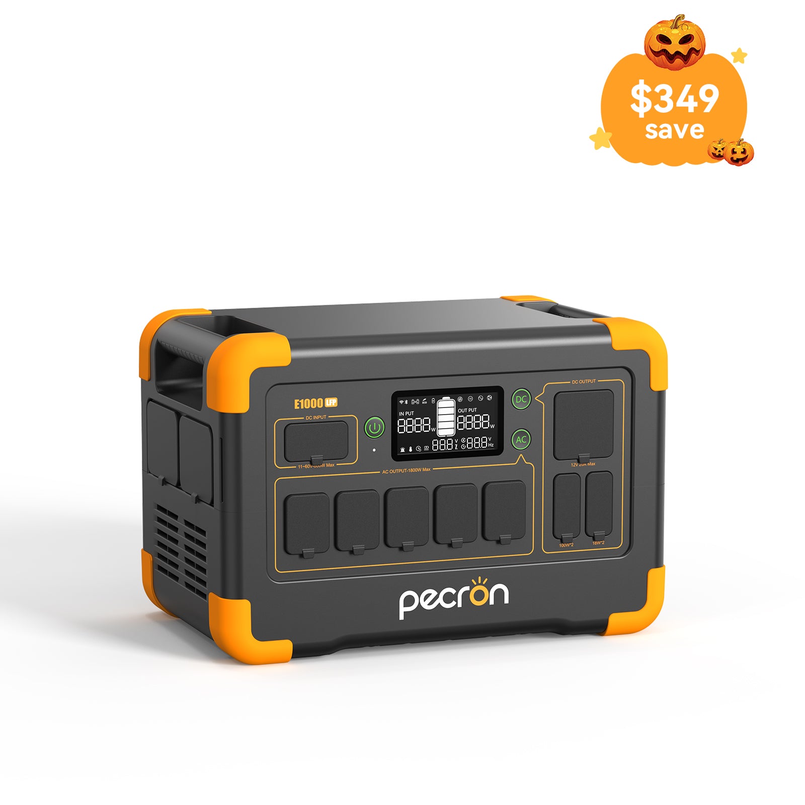 PECRON E1000LFP Portable Power Station 1800W 1024Wh