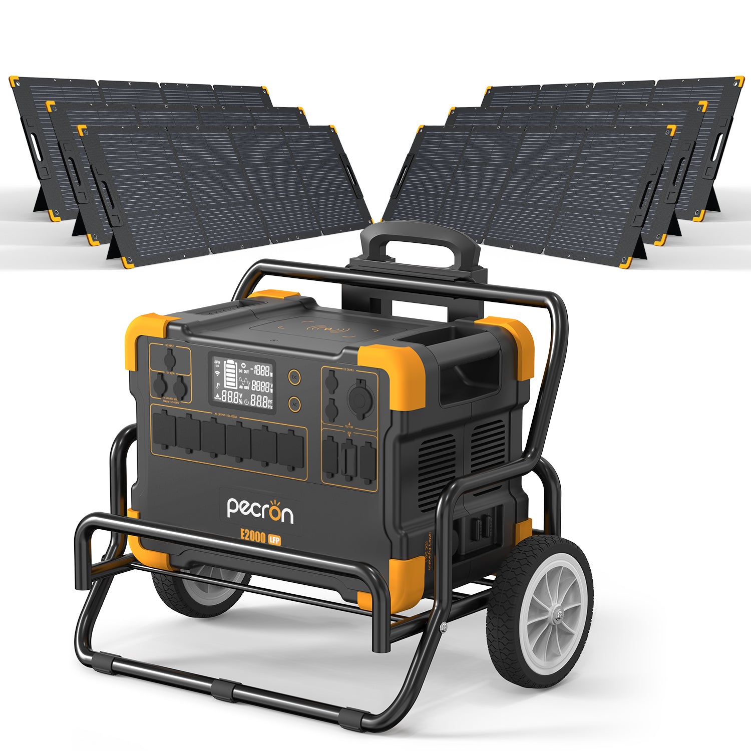 PECRON E2000LFP Expandable Solar Generator System Kit