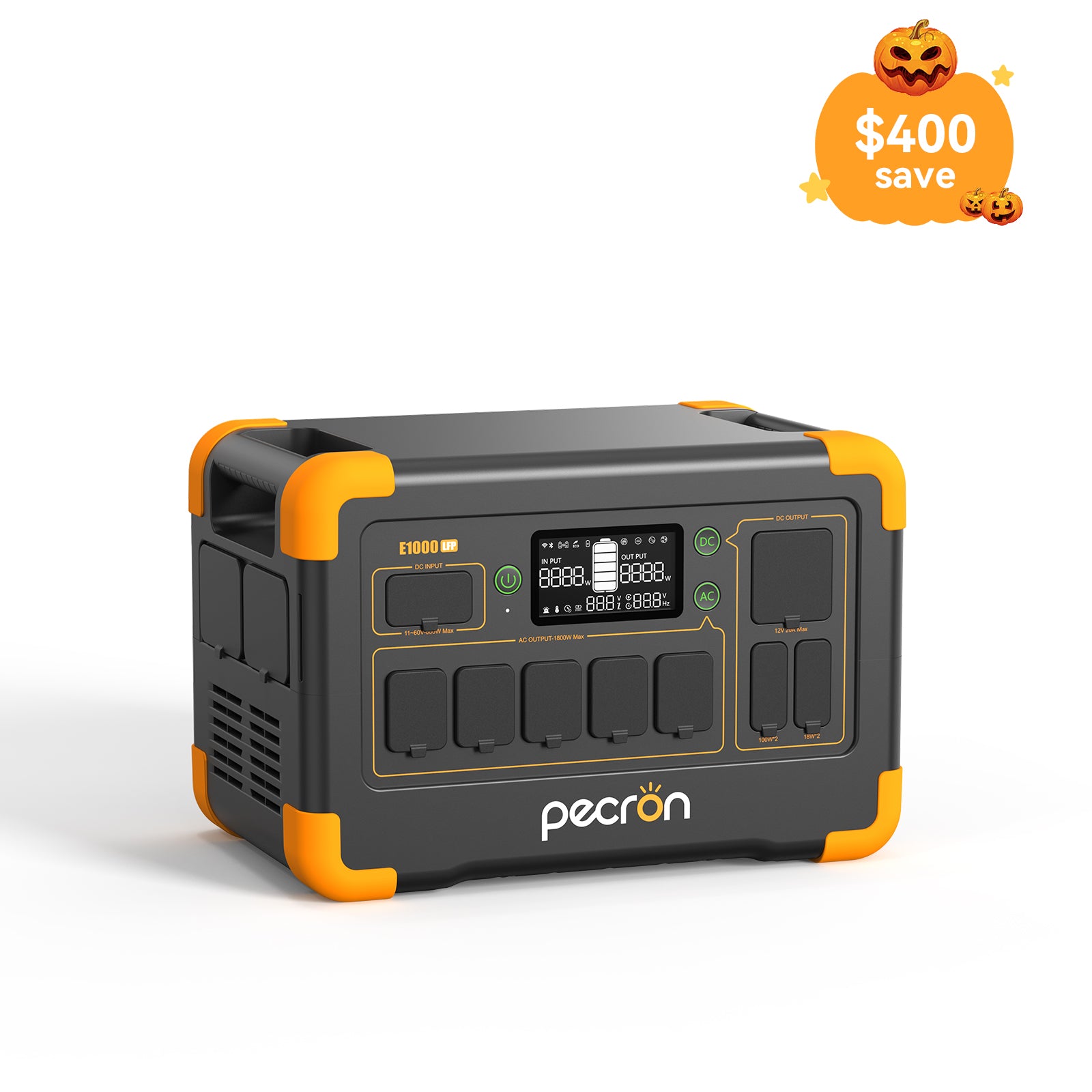 PECRON E1000LFP Portable Power Station 1800W 1024Wh