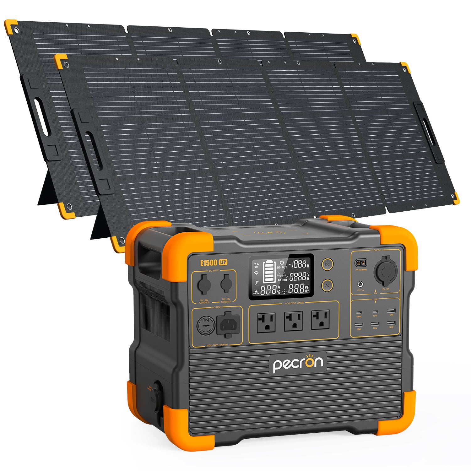 PECRON E1500LFP Solar Generator Kit