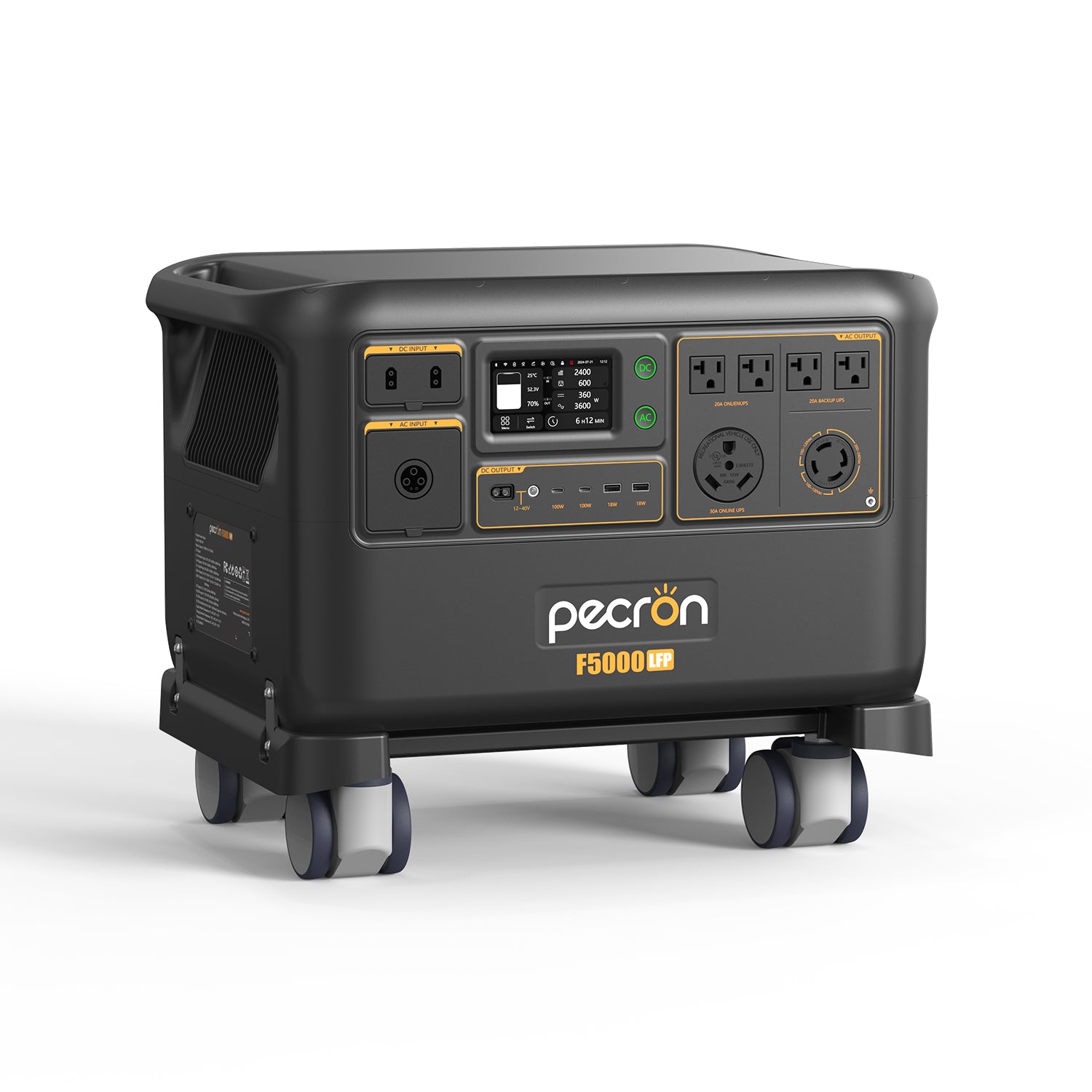 PECRON F5000LFP Portable Power Station 7200W 5120Wh 120V/240V – Coming Soon