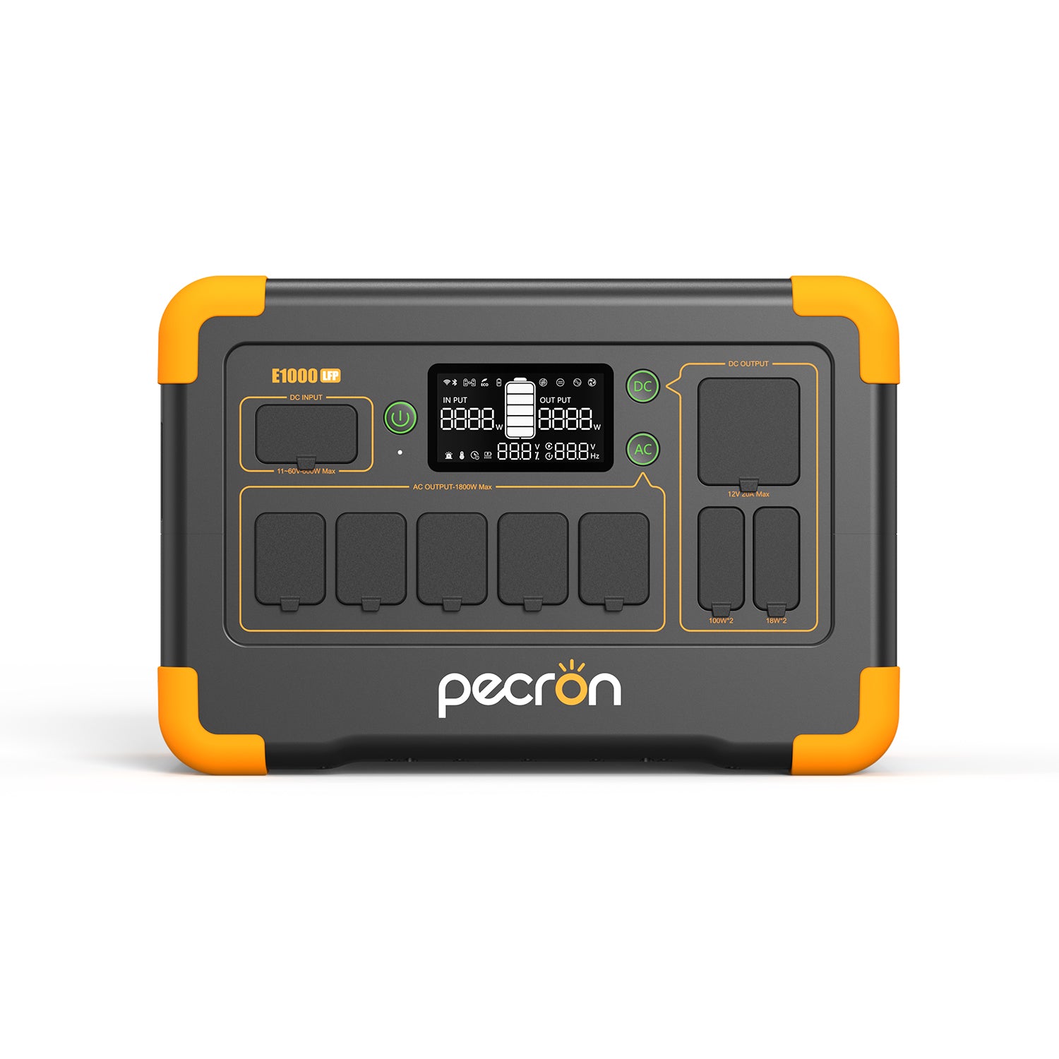 PECRON E1000LFP Portable Power Station 1800W 1024Wh