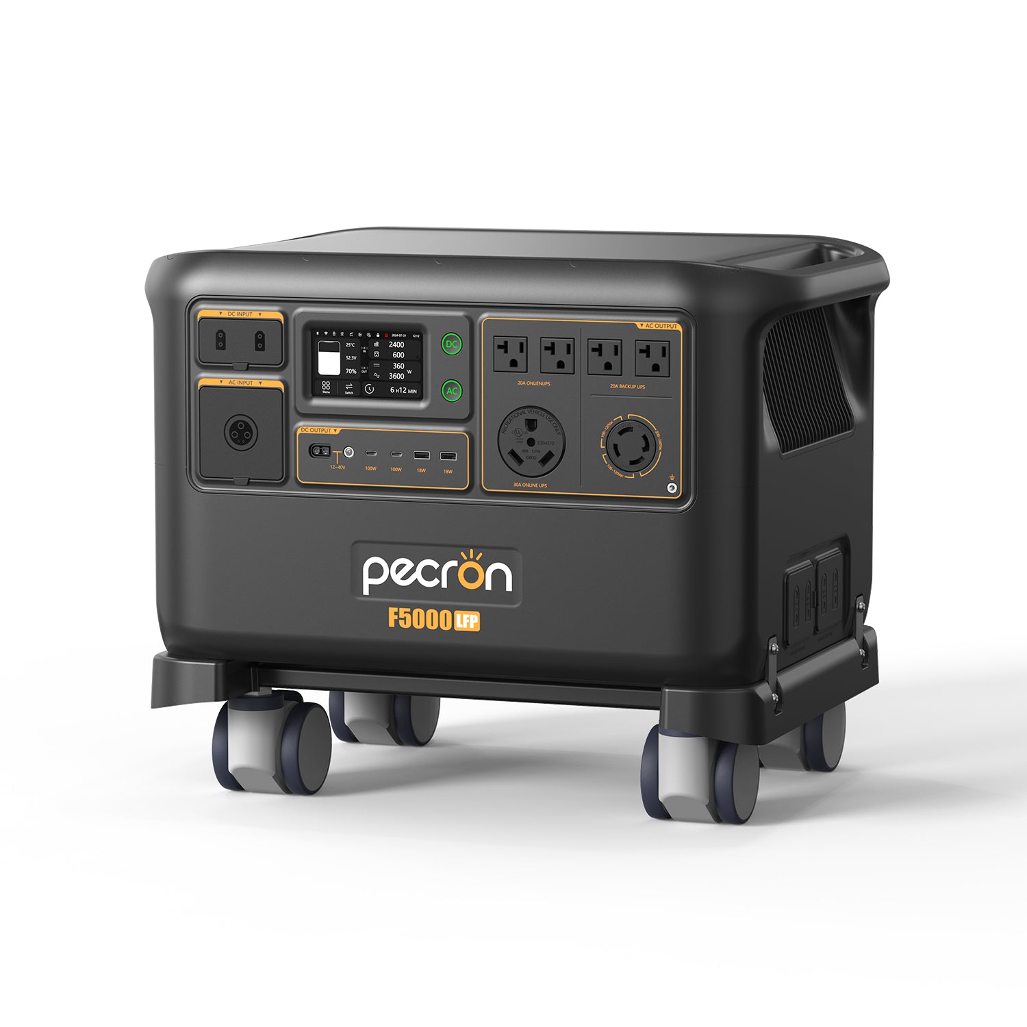 PECRON F5000LFP Portable Power Station 7200W 5120Wh 120V/240V – Coming