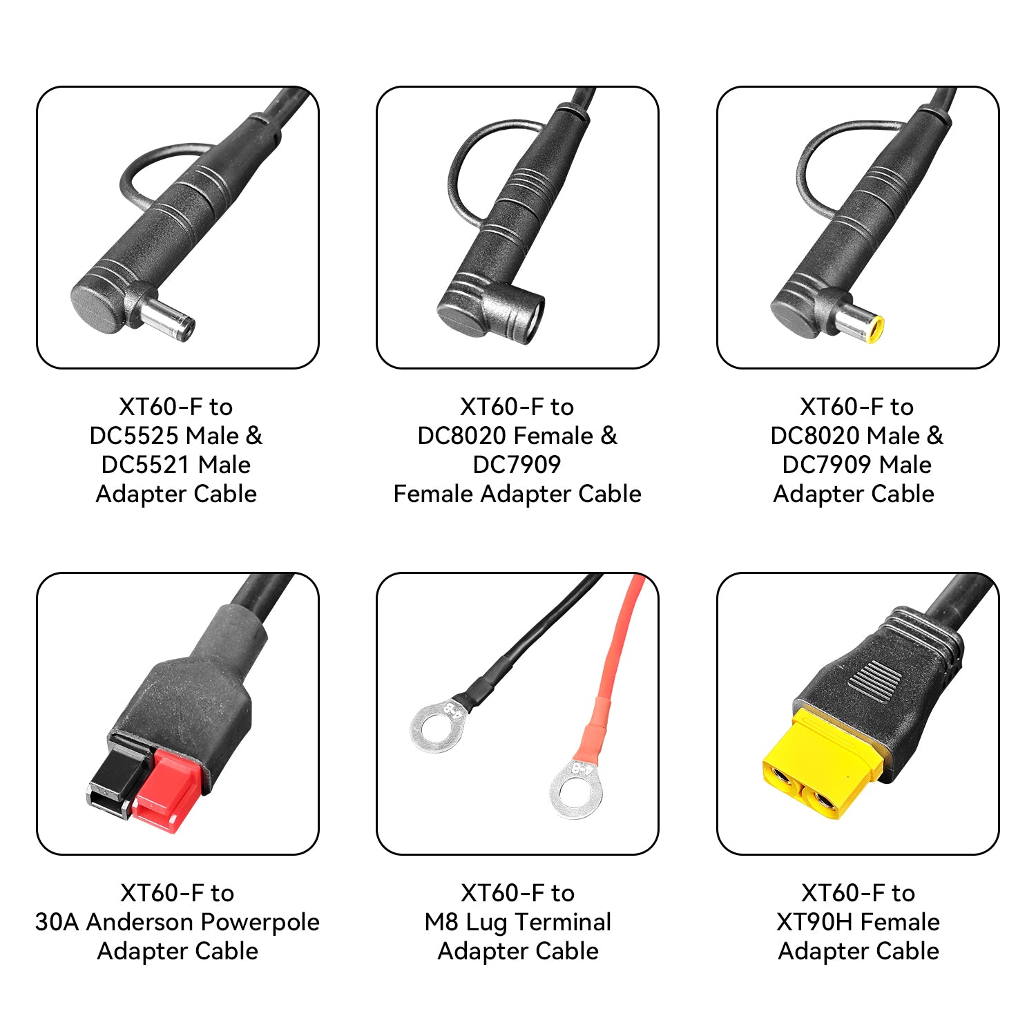 PECRON U20 Universal Cable Kit with 17 Different Adapter Cables for Po