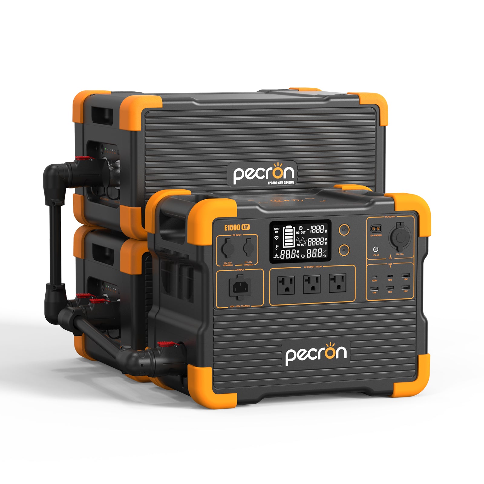 E1500LFP+2*EP3800-48V / Battery Pack EP3800-48v is 3840Wh PRE-ORDER (only battery/not output/input)