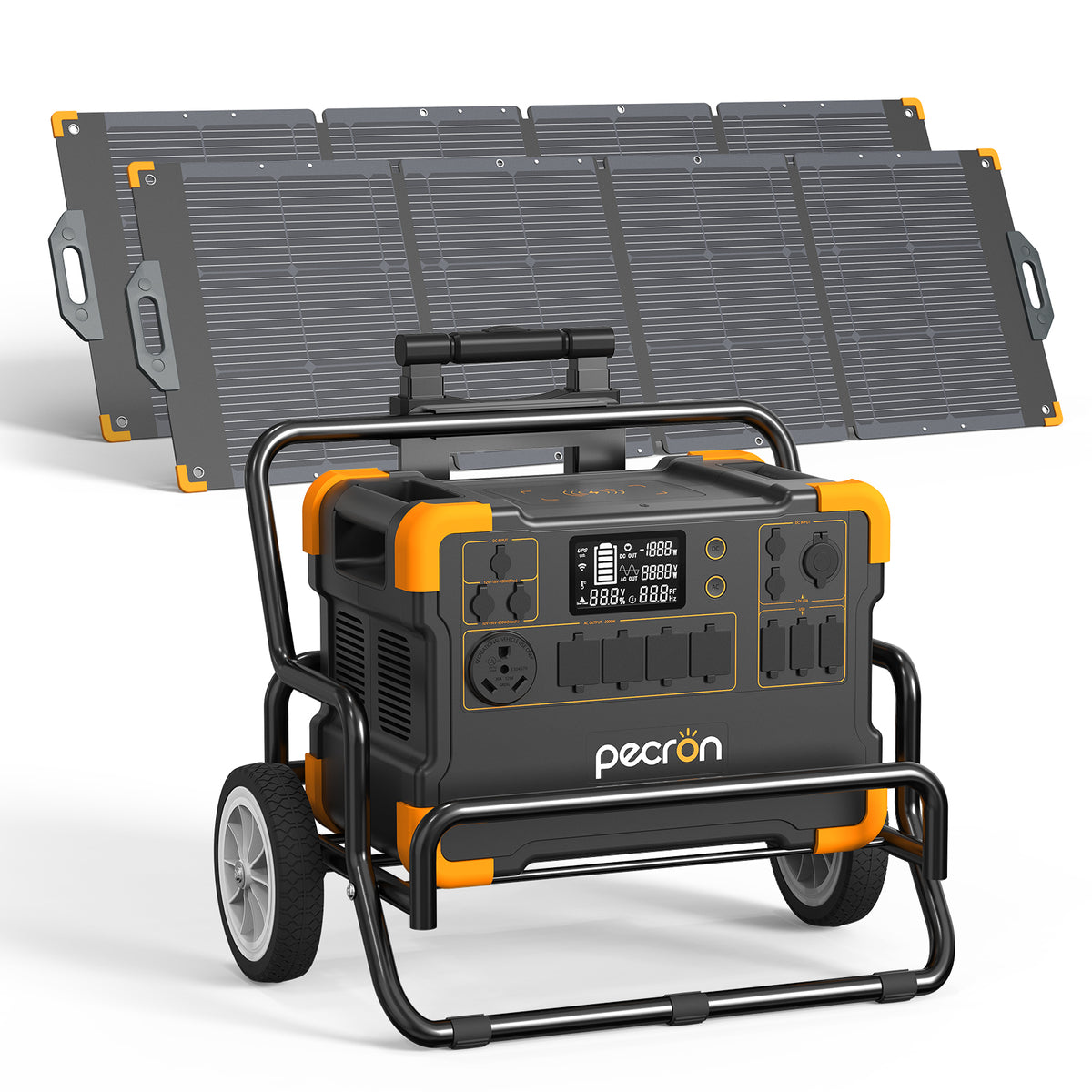 compare solar generators PECRON E2000LFP Solar Generator Kit E2000LFP Power Station & 800W Solar Kit