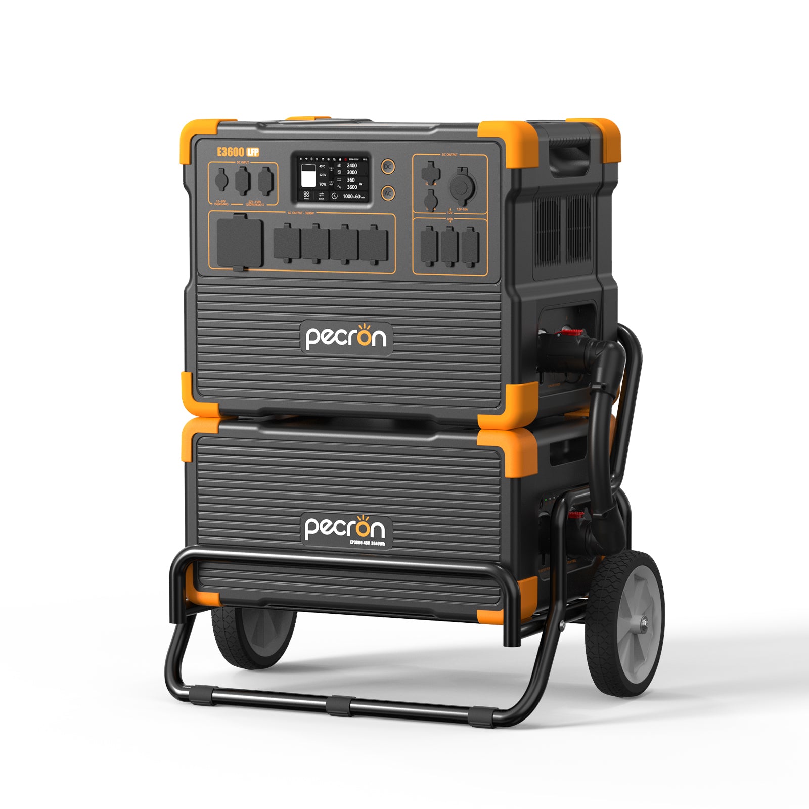 E3600LFP+EP3800-48V-PRE-ORDER / With Trolley / EP3800-48v is 3840Wh PRE-ORDER (only battery/not output/input)