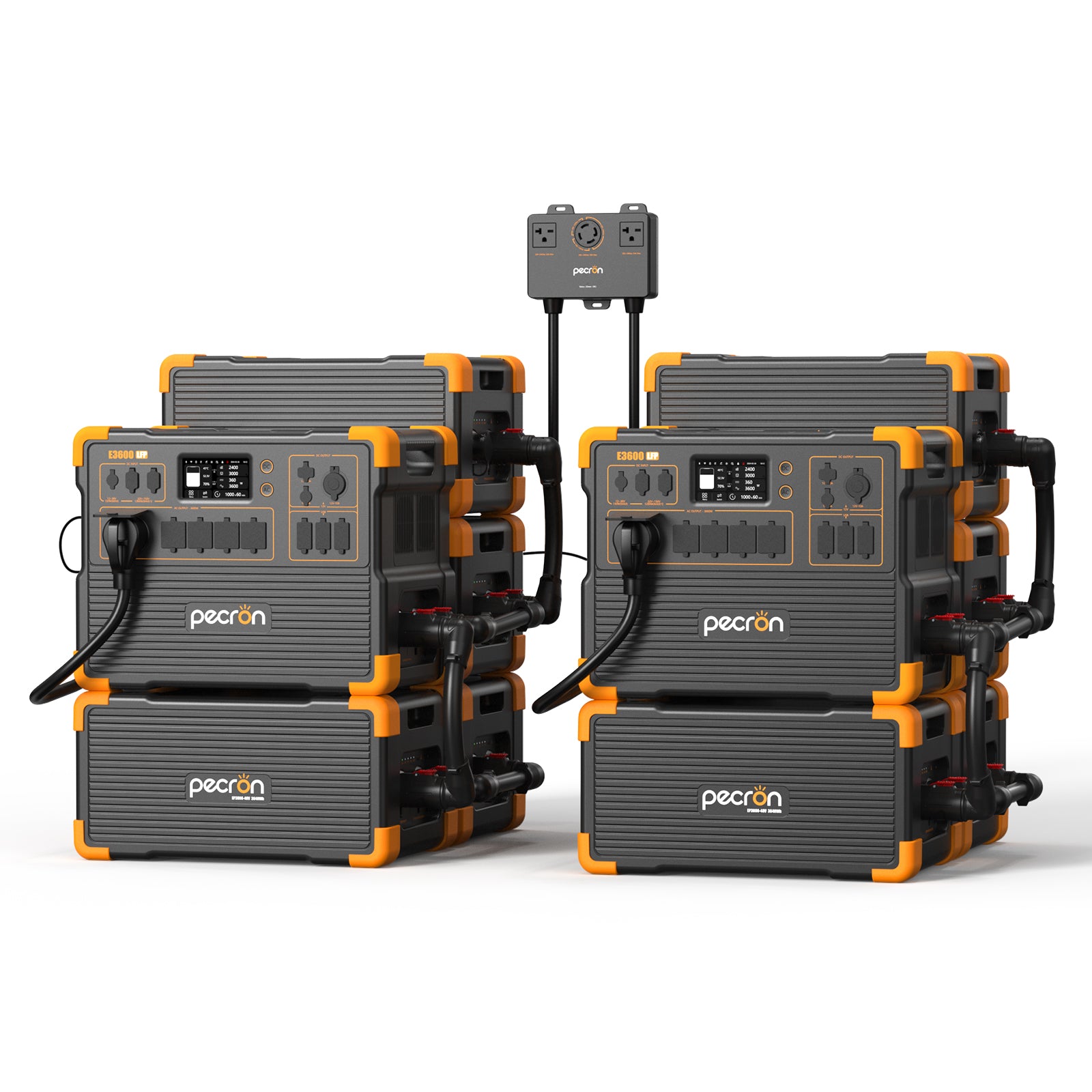 2*E3600LFP+8*EP3800-48V+240V box / Without Trolley / EP3800-48v is 3840Wh (only battery/not output/input)PRE-ORDER