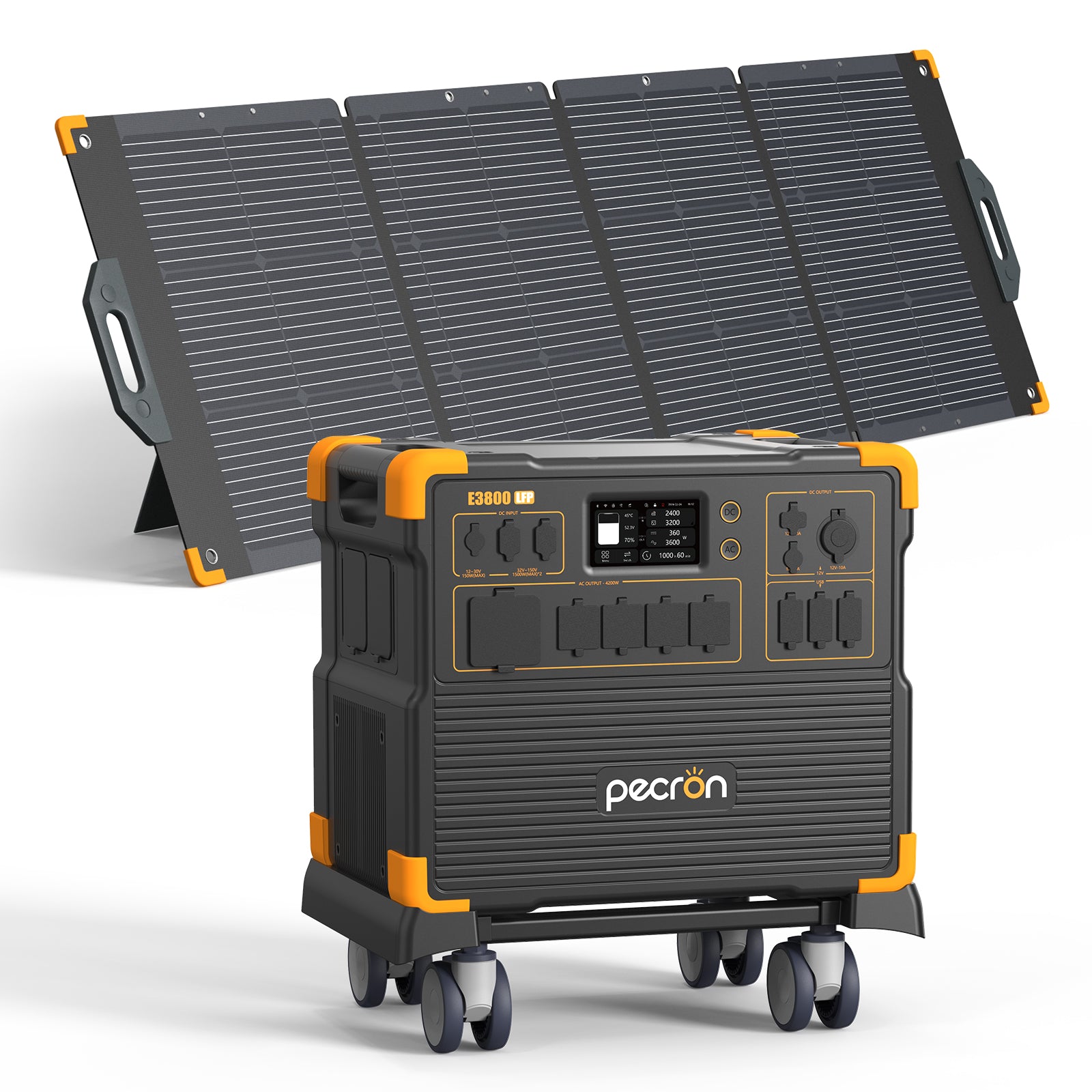 PECRON E3800LFP Solar Generator 4200W 3840Wh with Free Cart PRE-ORDER