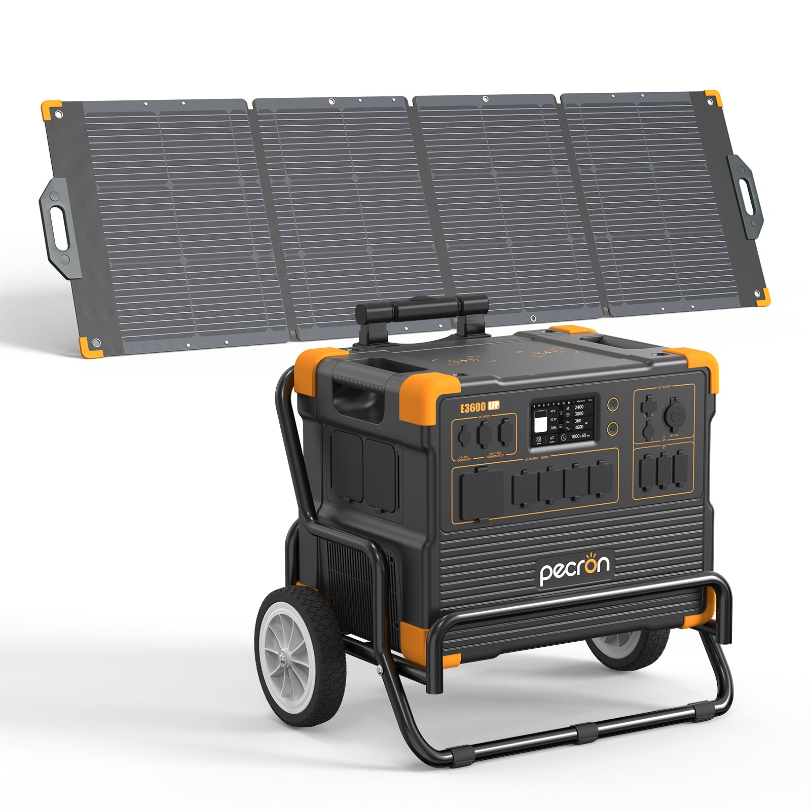 E3600LFP+300W Solar Panel / With Trolley / EP3800-48v is 3840Wh PRE-ORDER (only battery/not output/input)
