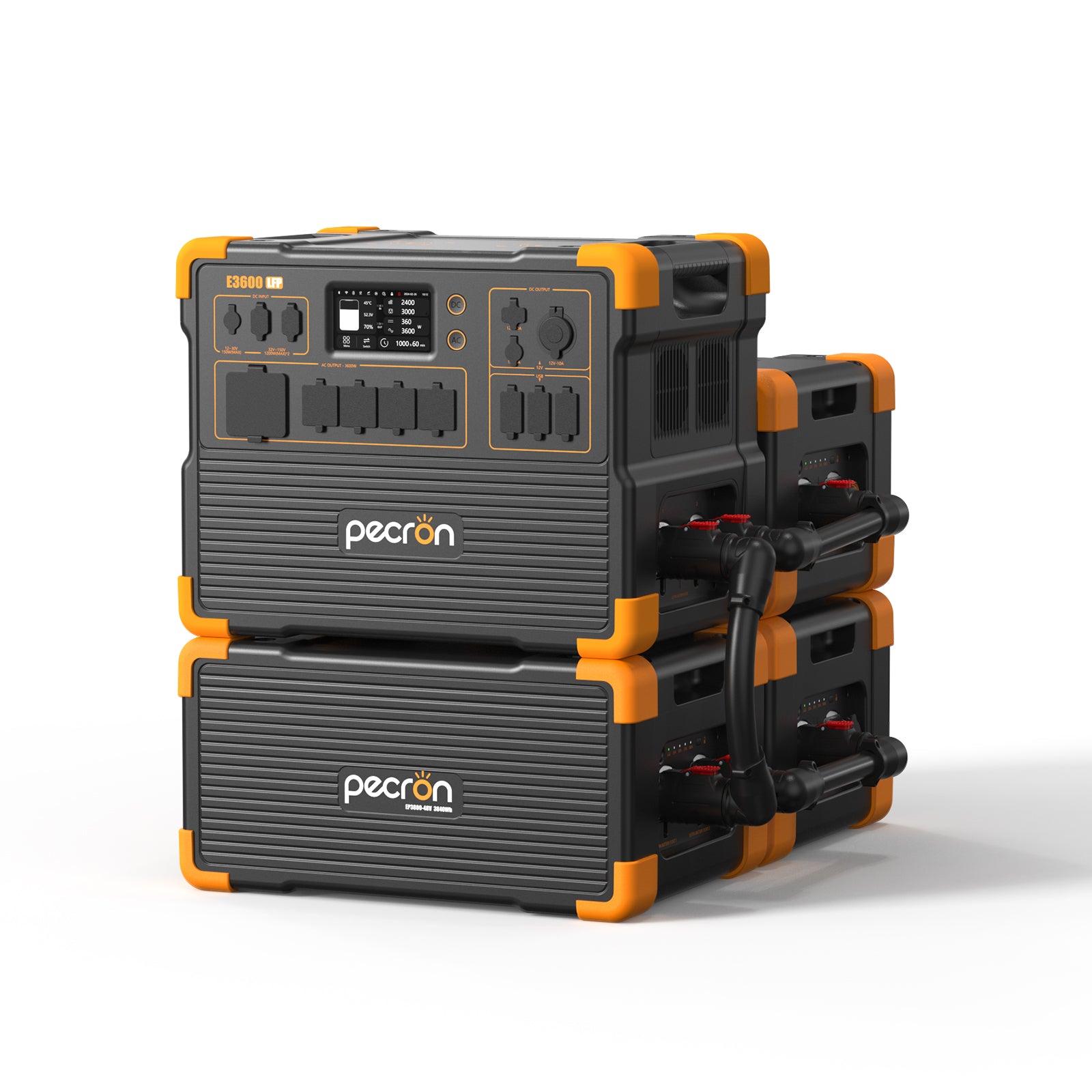 PECRON E3600LFP Solar Generator Kit 3600W 3072Wh