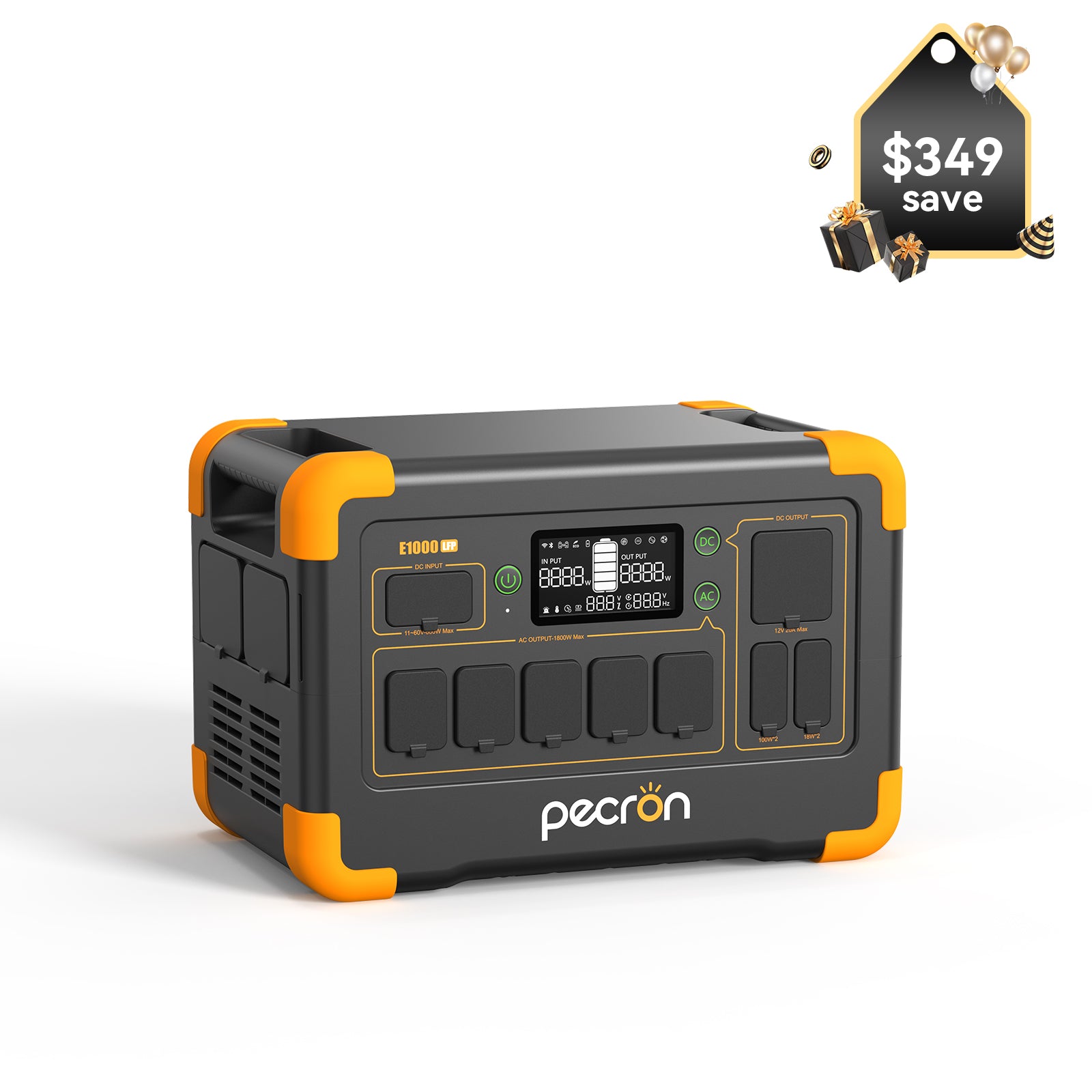 PECRON E1000LFP Portable Power Station 1800W 1024Wh