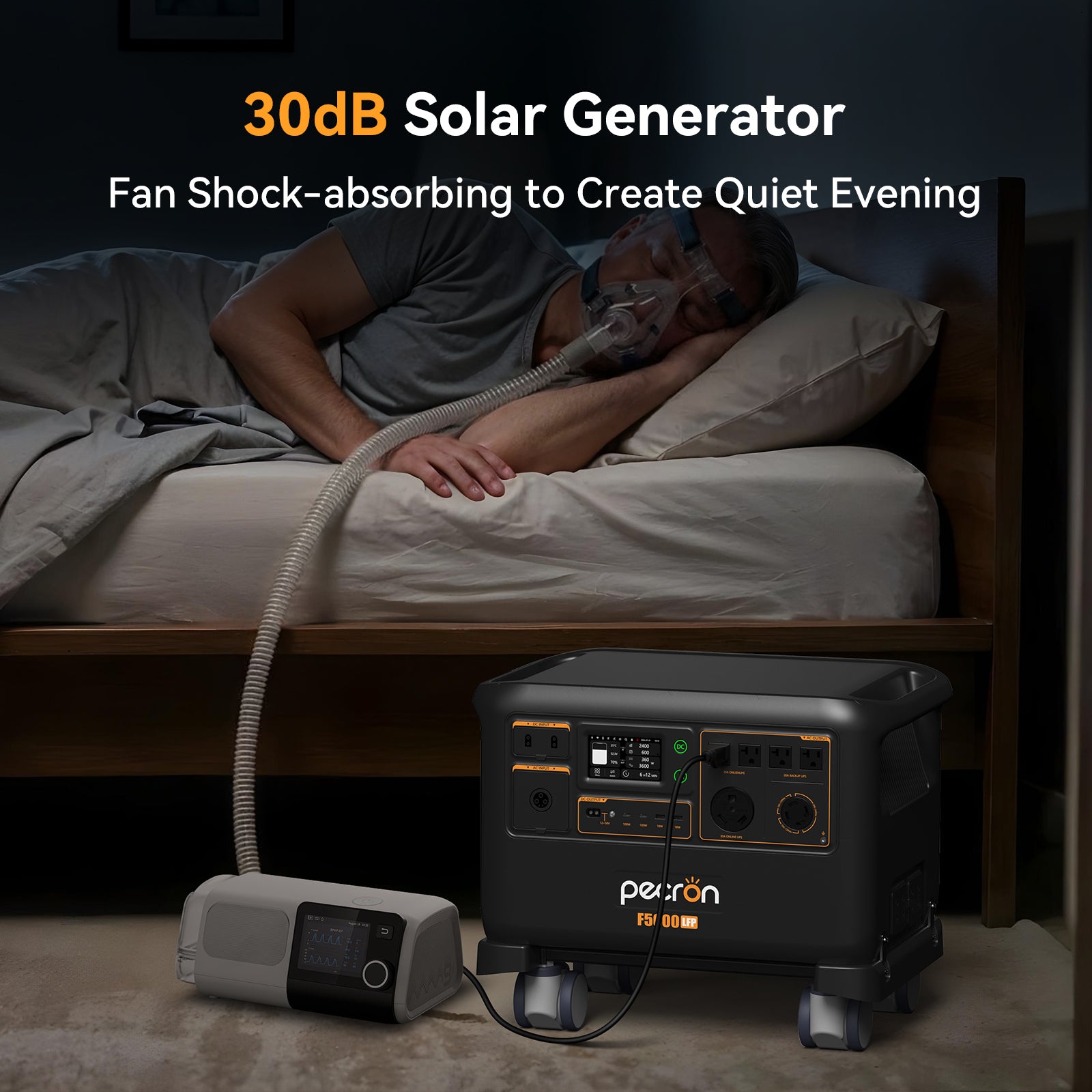 PECRON F5000LFP Solar Generator 7200W 5120Wh 120V/240V Home Backup PRE