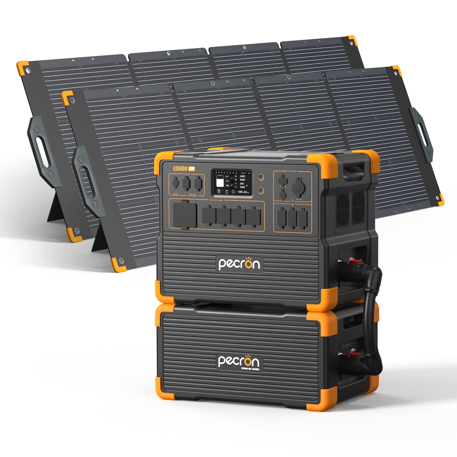 E3600LFP+EP3800-48V+2*PV300 / Without Trolley / EP3800-48v is 3840Wh (only battery/not output/input)PRE-ORDER