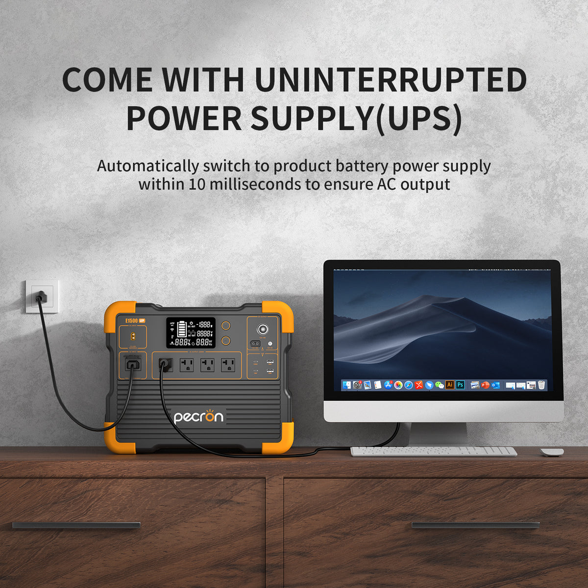 PECRON E1500LFP Expandable Portable Power Station