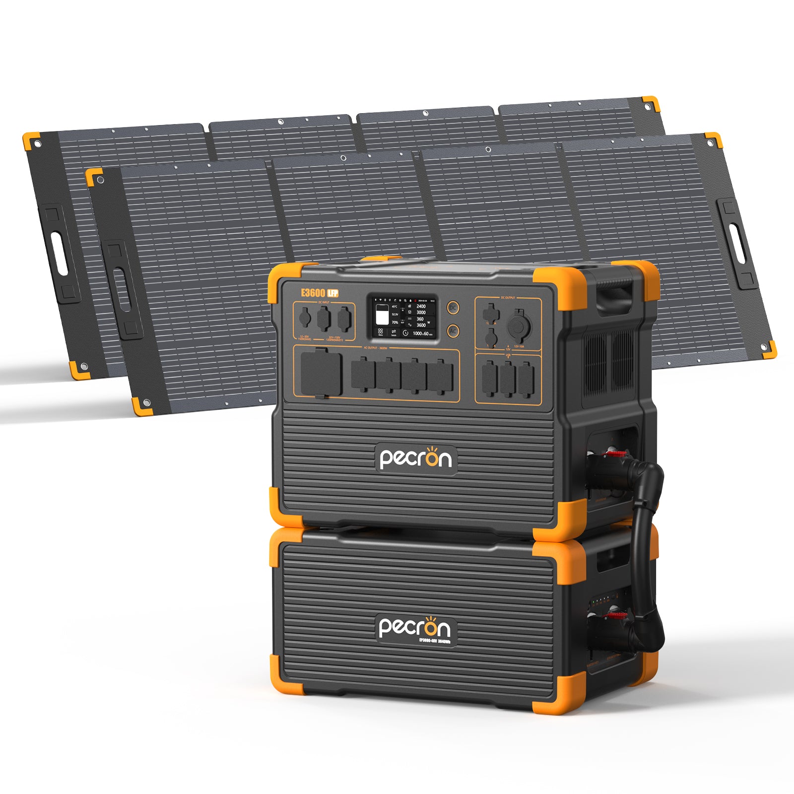 E3600LFP+EP3800-48V+2*PV300 / Without Trolley / EP3800-48v is 3840Wh (only battery/not output/input)PRE-ORDER