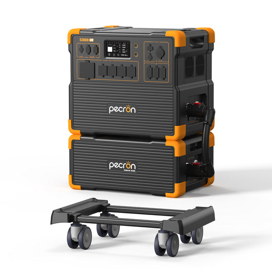 PECRON E3800LFP Solar Generator 4200W 3840Wh with Free Cart