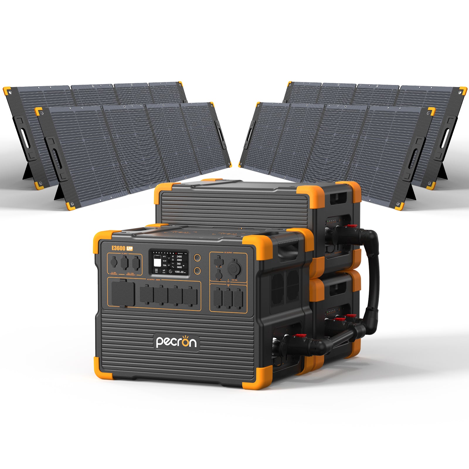 E3600LFP+2*EP3800-48V+4*PV300 / Without Trolley / EP3800-48v is 3840Wh (only battery/not output/input)PRE-ORDER