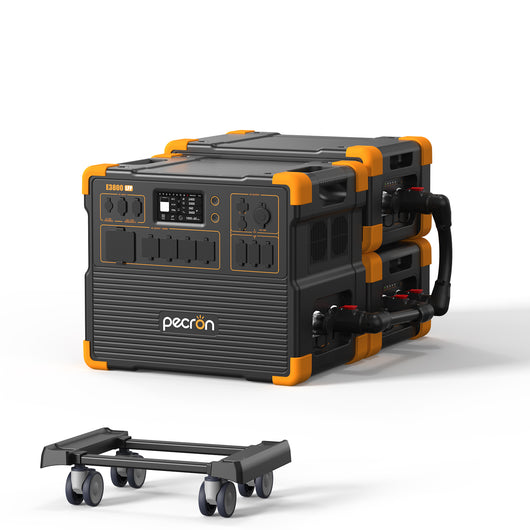PECRON E3800LFP Solar Generator 4200W 3840Wh with Free Cart