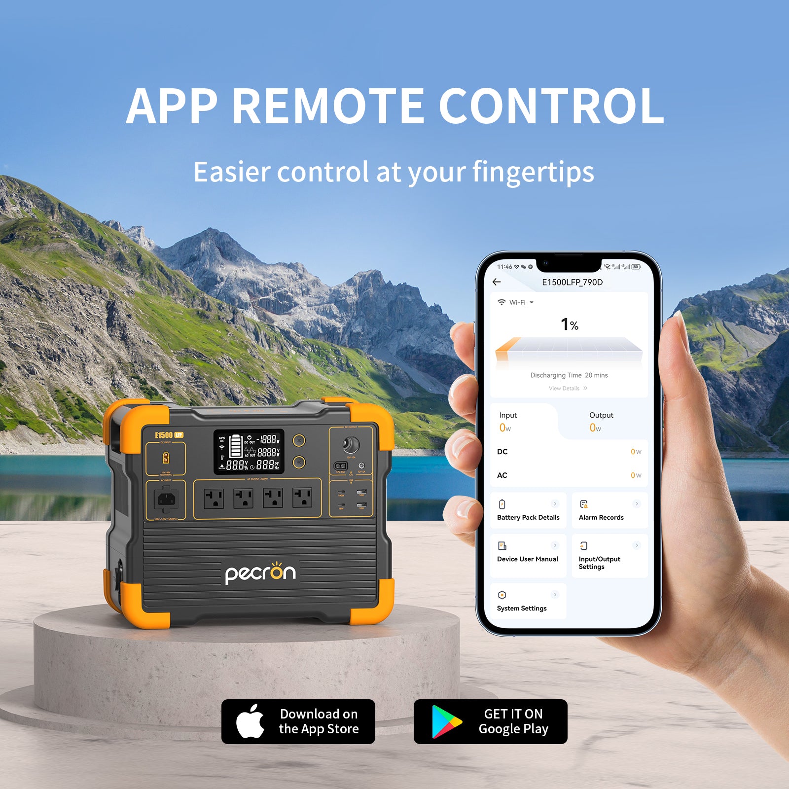 PECRON E1500LFP Expandable Portable Power Station PECRON E1500LFP Expandable Portable Power Station