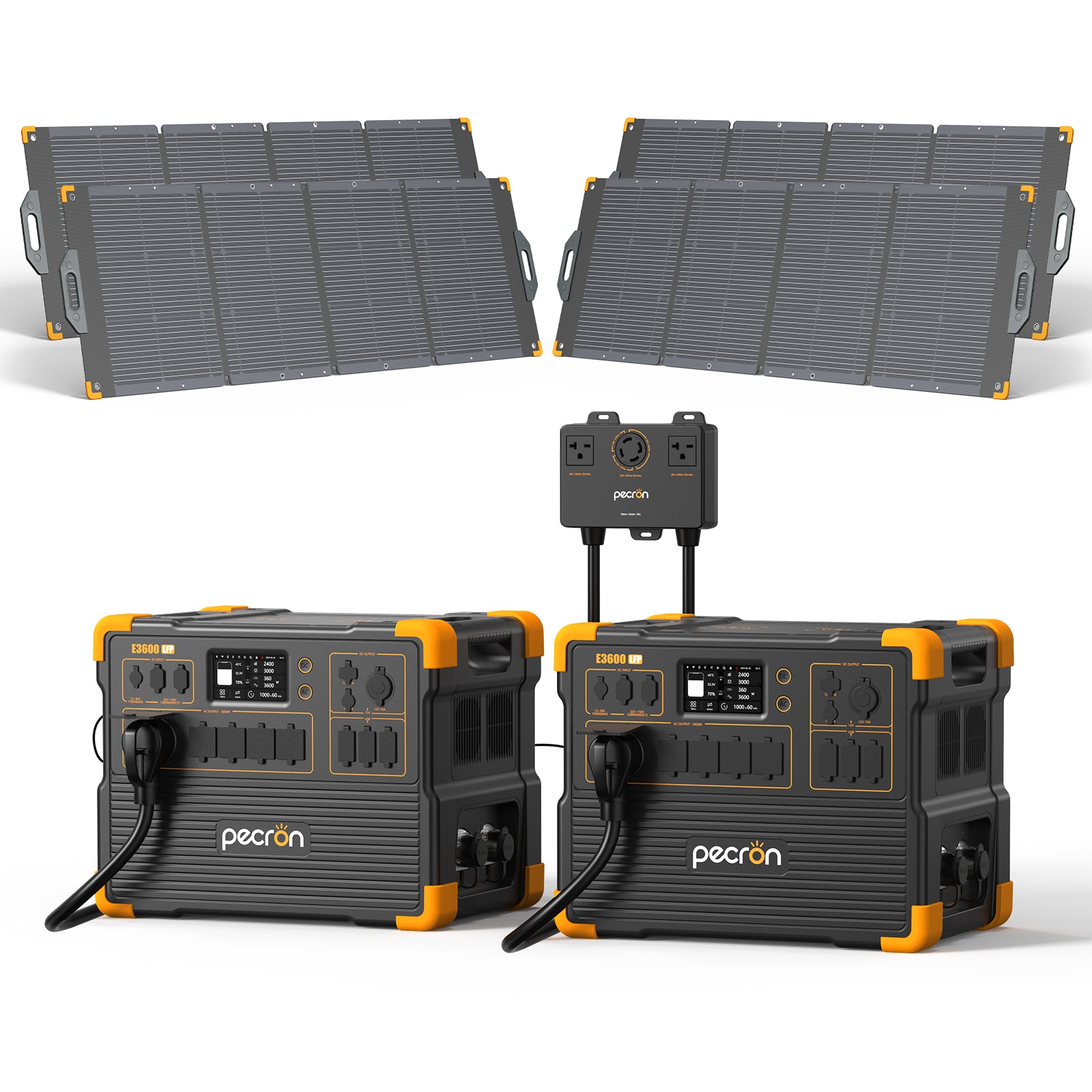 2*E3600LFP+240V box+4*PV300 / Without Trolley / EP3800-48v is 3840Wh PRE-ORDER (only battery/not output/input)