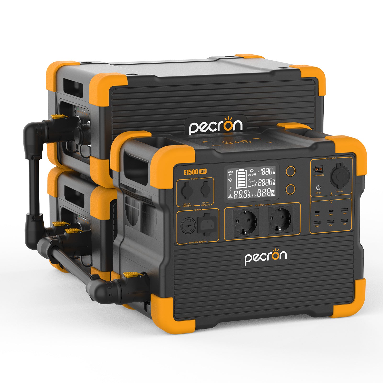 PECRON E1500LFP Expandable Power Station 2200W 1536Wh 230V EU Version