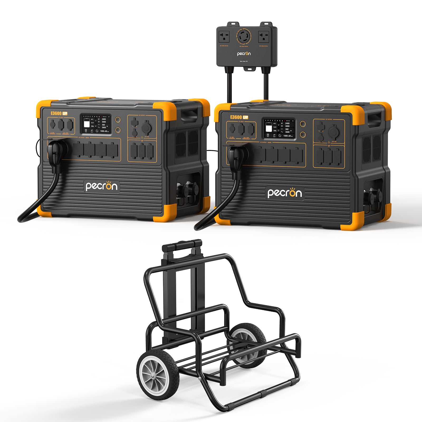 2*E3600LFP+240V box / With Trolley / EP3800-48v is 3840Wh PRE-ORDER (only battery/not output/input)
