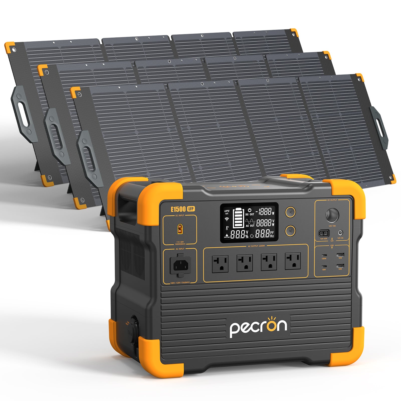 E1500LFP+ 3*300W Solar kit