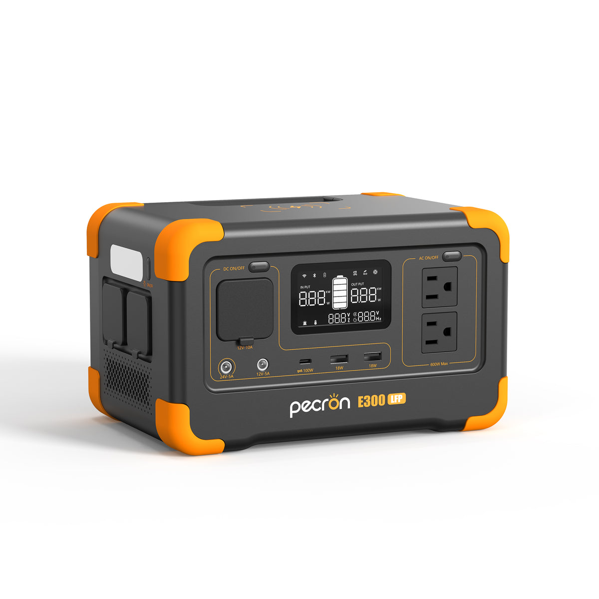 camping power station PECRON E300LFP solar power and generator E300LFP