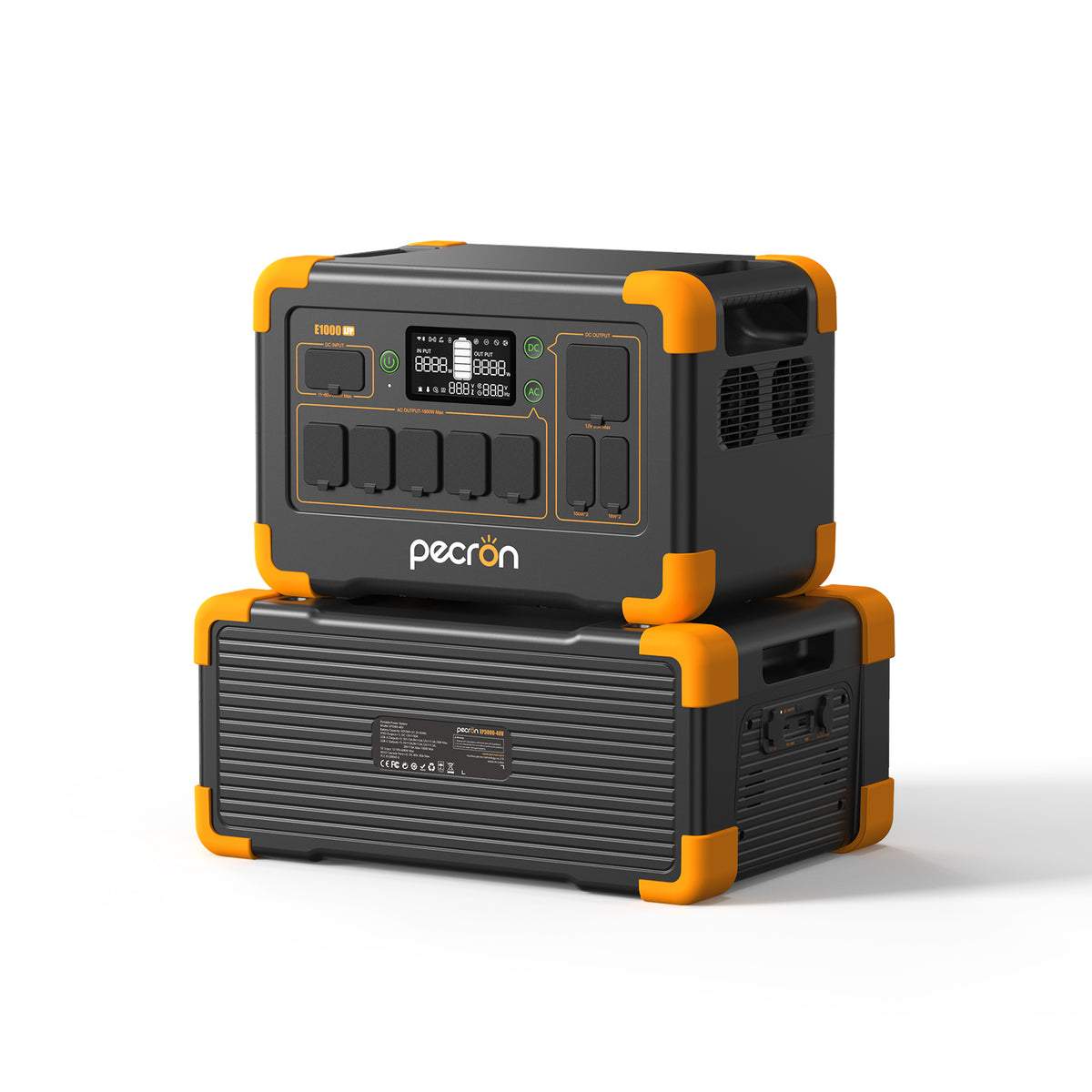 PECRON E1000LFP Solar Generator Kit E1000LFP-200W Solar Panel
