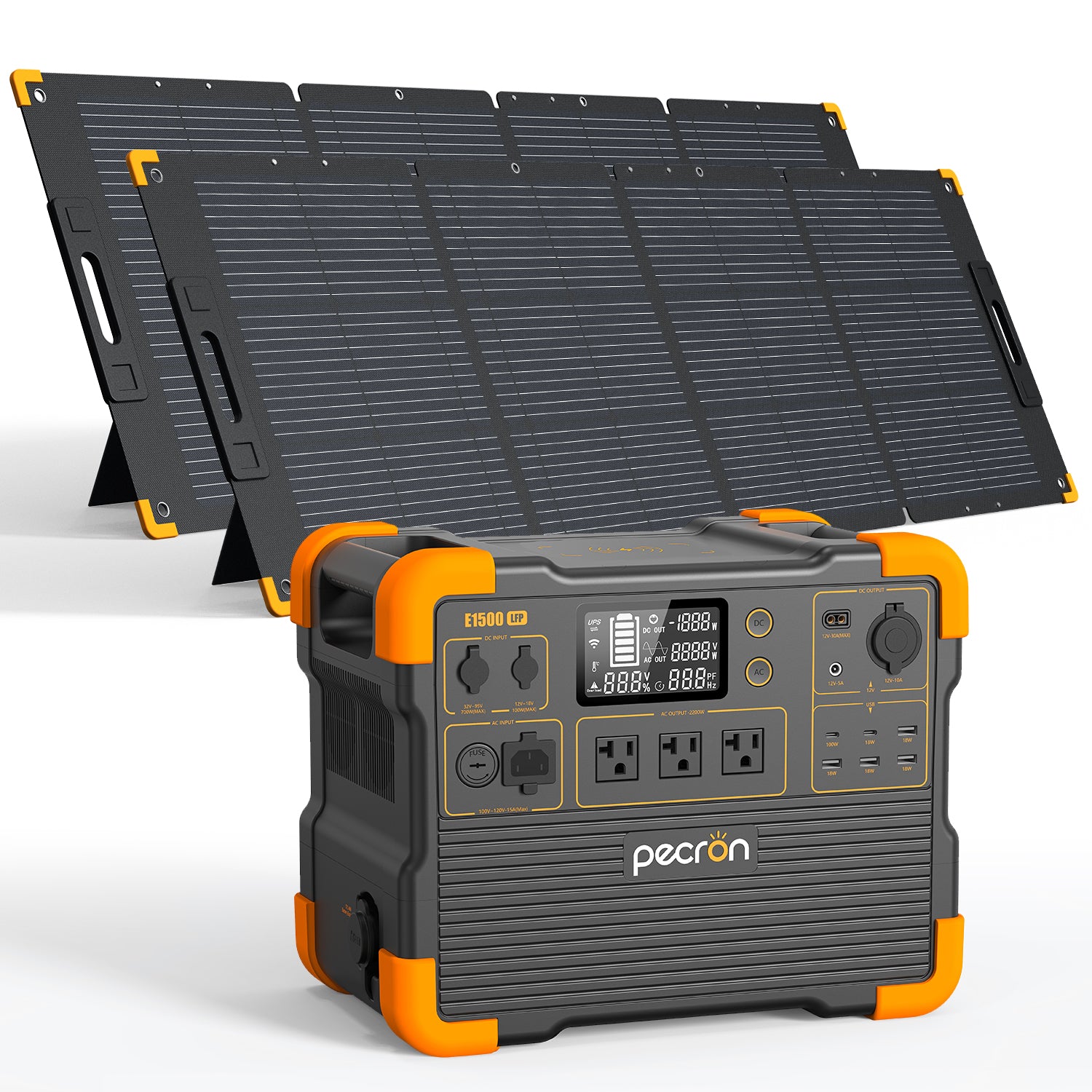 PECRON E1500LFP Expandable Portable Power Station 2200W 1536Wh