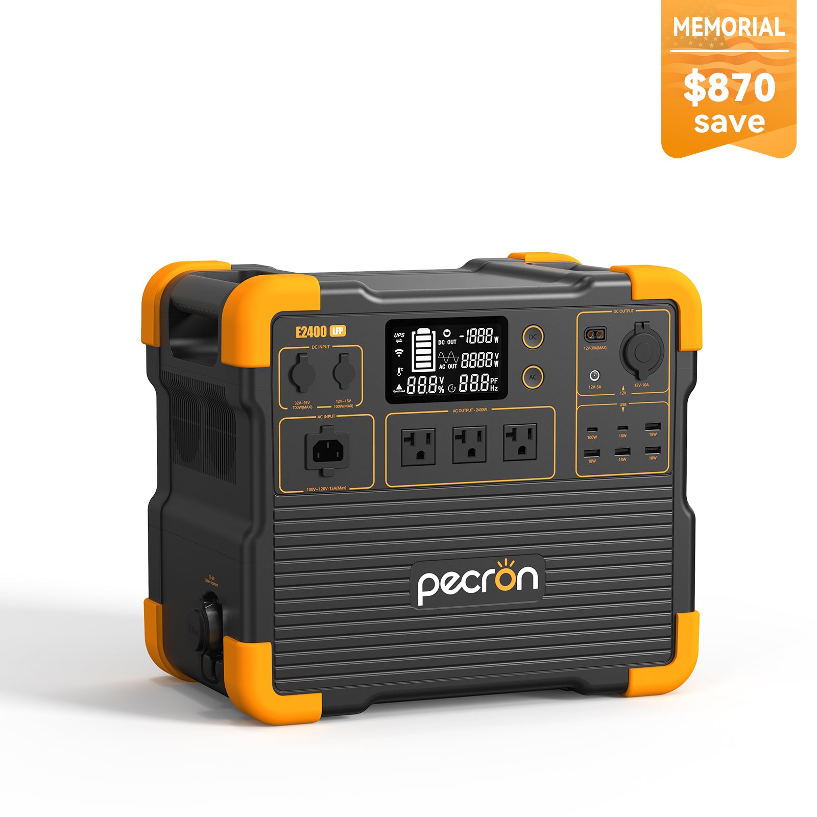 PECRON PV200 200W Portable Solar Panel Waterproof IP67