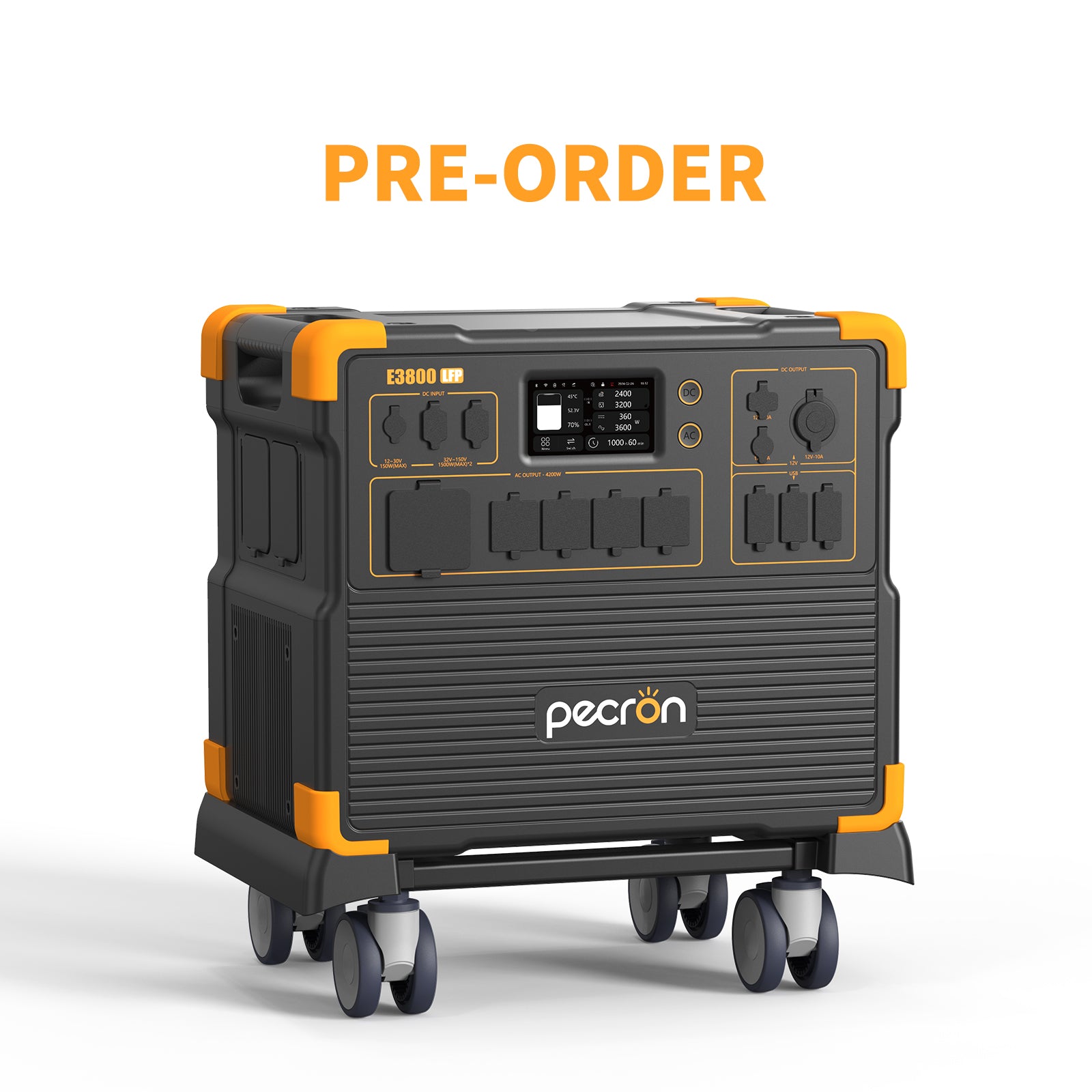 PECRON E3800LFP Portable Power Station 4200W 3840Wh PRE-ORDER with Free Cart