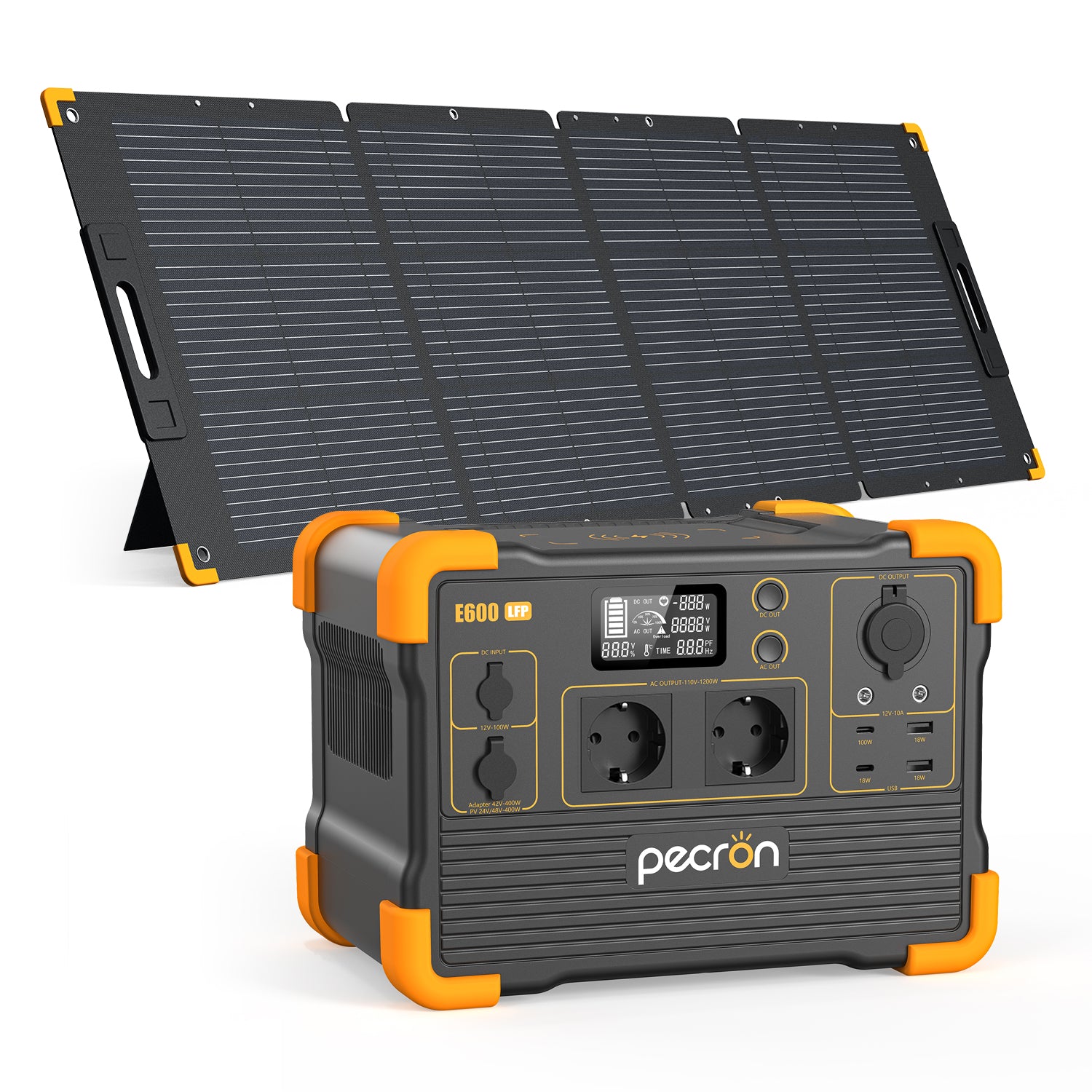 PECRON E600LFP 230V Portable Power Station 1200W 614Wh LiFePo4 EU Version