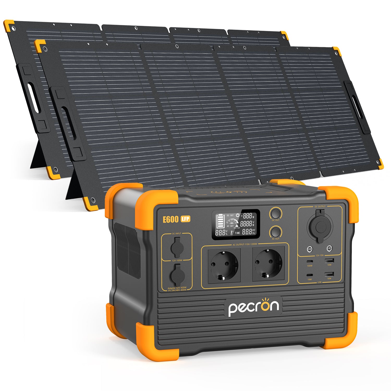 PECRON 230V E600LFP 1200W 614Wh Portable Power Station EU Version