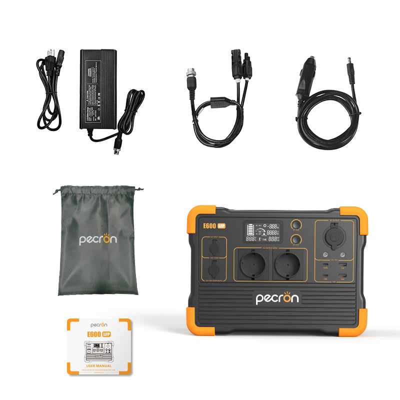 PECRON E600LFP 230V Portable Power Station 1200W 614Wh LiFePo4 EU Version