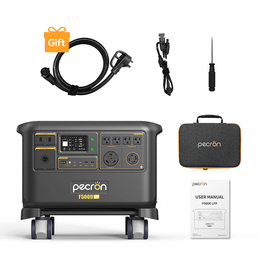 PECRON F5000LFP Solar Generator 7200W 5120Wh 120V/240V Home Backup PRE