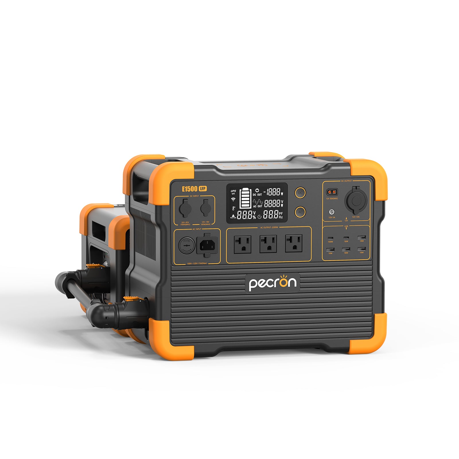 PECRON E1500LFP Expandable Portable Power Station 2200W 1536Wh